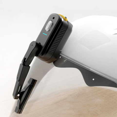 ARP005 Tergicristallo pour casque de sécurité universel pour moto Tergicristallo USB imperméable IP5, essuie-glace universel pour casque