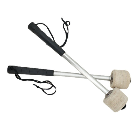 Accessori per percussioni Bacchette antiscivolo in feltro di lana in acciaio inossidabile Esercitati a suonare i martelli della grancassa, Drum Hammers