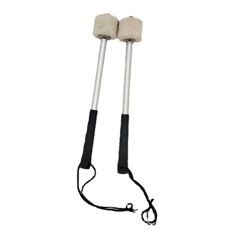Accessori per percussioni Bacchette antiscivolo in feltro di lana in acciaio inossidabile Esercitati a suonare i martelli della grancassa, Drum Hammers