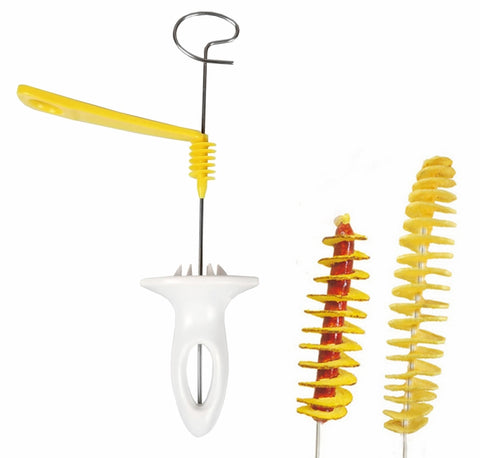 2 pz Tornado affettatrice a spirale per patate affettatrice per patatine fritte strumenti di cottura, Potato Spiral Cutter