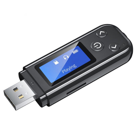 K15Pro avec écran LCD Adaptateur Bluetooth Récepteur audio Transformateur 3,5 mm AUX Vivavoce pour voiture, K15Pro