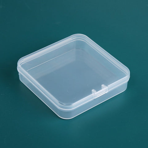 Scatola di plastica quadrata da 20 pezzi con coperchio Scatola di immagazzinaggio trasparente Scatola degli attrezzi per parti in PP Scatola per accessori per componenti elettronici, 20 PCS Square