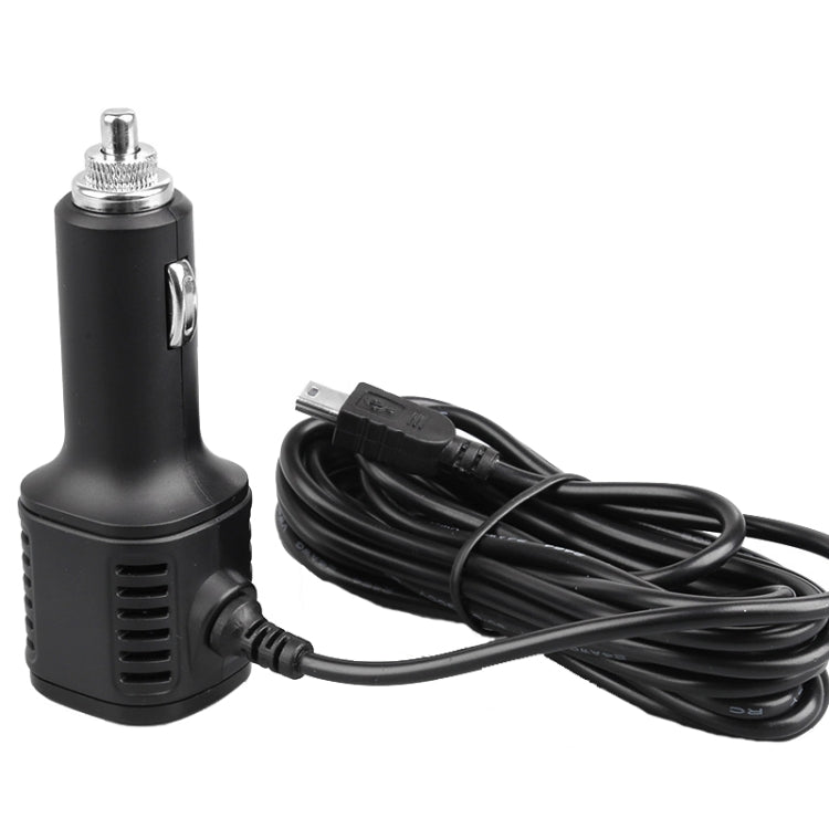 H519 Car Charger Driving Recorder Power Cord Dual USB With Display Charging Line, Specification:, Mini Straight, Mini Right Elbow, Mini Left Elbow      ...