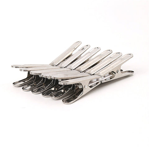 20 pezzi multifunzionali in acciaio inox portabiancheria porta mollette clip di stoccaggio, Clothes Storage Clip