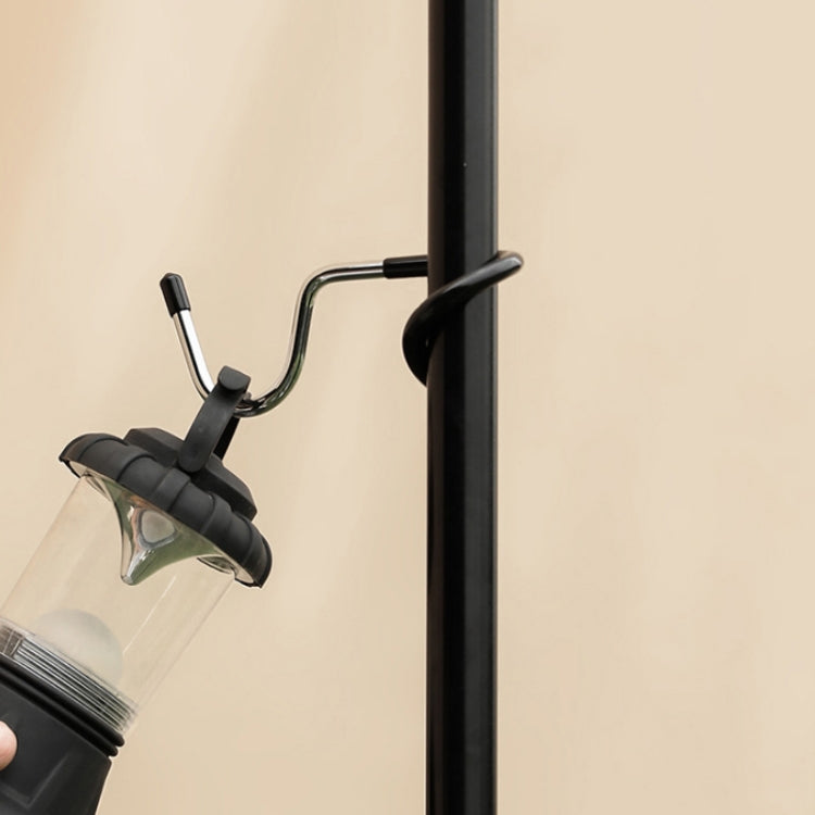 Ganci a S antiscivolo per campeggio - Set da 3 pezzi per pali luminosi