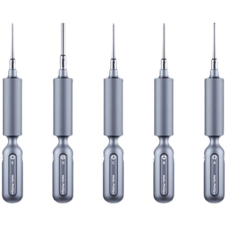Qianli Super Tactile Grip-Type Precision Silent Dual-Bearing Screwdriver, Type A Phillips, Type B Tri-point, Type C Pentalibe, Type  D Pinhead Philips  ...