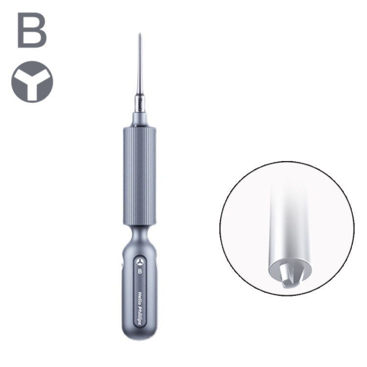 Qianli Super Tactile Grip-Type Precision Silent Dual-Bearing Screwdriver, Type A Phillips, Type B Tri-point, Type C Pentalibe, Type  D Pinhead Philips  ...