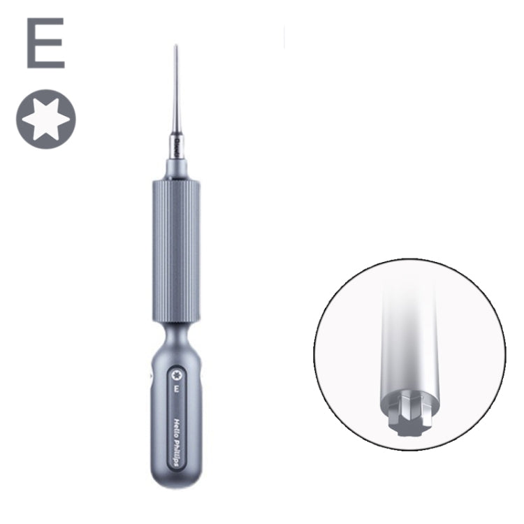 Qianli Super Tactile Grip-Type Precision Silent Dual-Bearing Screwdriver, Type A Phillips, Type B Tri-point, Type C Pentalibe, Type  D Pinhead Philips  ...