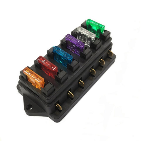 F458-Z Portafusibile direct a 6 vie Scatola ascurativa per modifica CC per auto, F458-Z Insurance Box