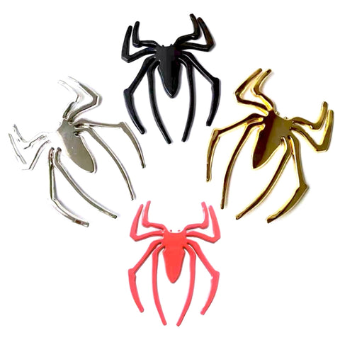 Adhésif pour revêtement de voiture tridimensionnel en métal de 10 pièces, consegna décontracté à couleur, Spider