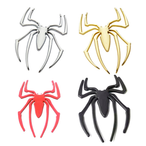 Adhésif pour revêtement de voiture tridimensionnel en métal de 10 pièces, consegna décontracté à couleur, Spider