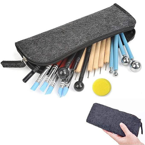 Set di materiali artistici combinati per la produzione di sculture in ceramica morbida 25 in 1, 25-In-1 Sculpture Supplies