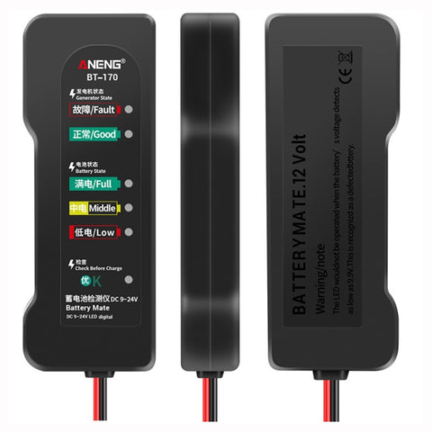 Testeur de batterie pour véhicules électriques ANENG BT-170 12V, testeur de batterie