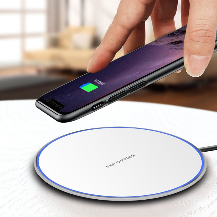 15W Fast Wireless Charger - Sleek Metal Design & Multiple