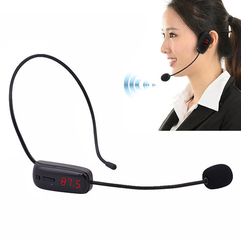 Microfono FM Auricolare wireless Piccolo amplificatore Microfono da indossare