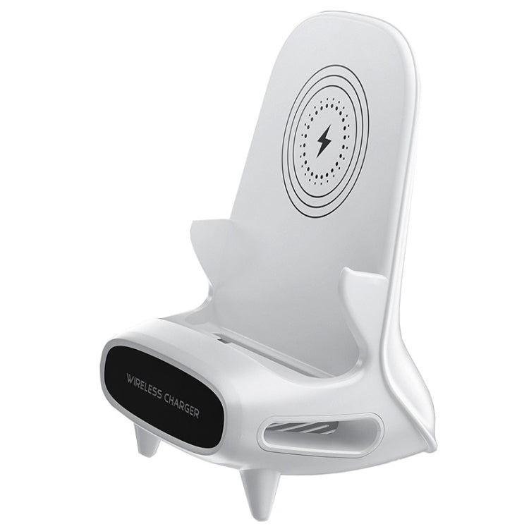 15W Vertical Loudspeaker Wireless Charging Stand for Devices