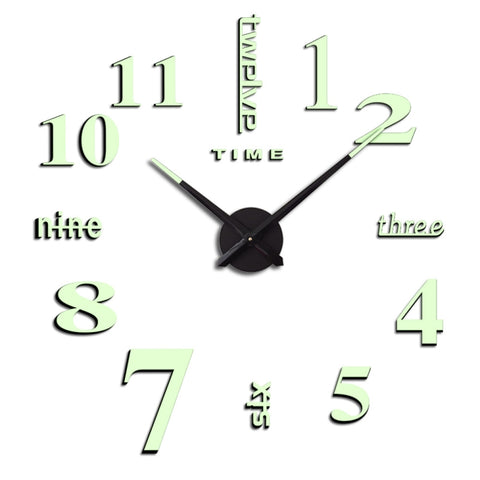 M002 Night Light Orologio da parete digitale fai-da-te Decorazione soggiorno Orologio silenzioso, DIY Digital Wall Clock
