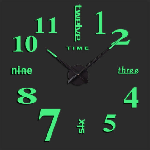 M002 Night Light Orologio da parete digitale fai-da-te Decorazione soggiorno Orologio silenzioso, DIY Digital Wall Clock