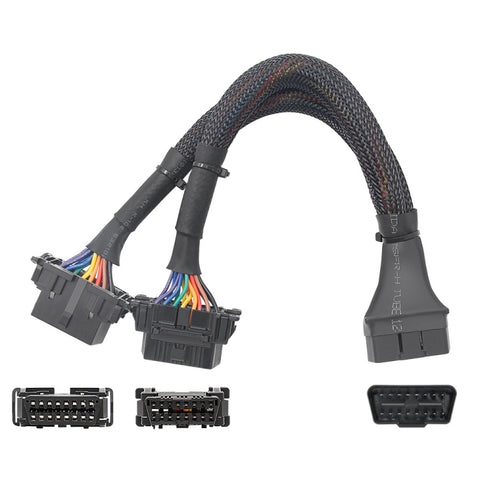 2 en 1 16PIN Cavité de propagation pour gomito OBD pour auto Cavo convertito, 2 en 1 16PIN