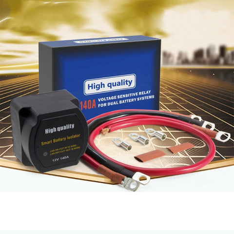 Relè sensibile alla tensione del sistema a doppia batteria per auto da spiaggia per auto fuoristrada da 12 V 140 A, 12V 140A