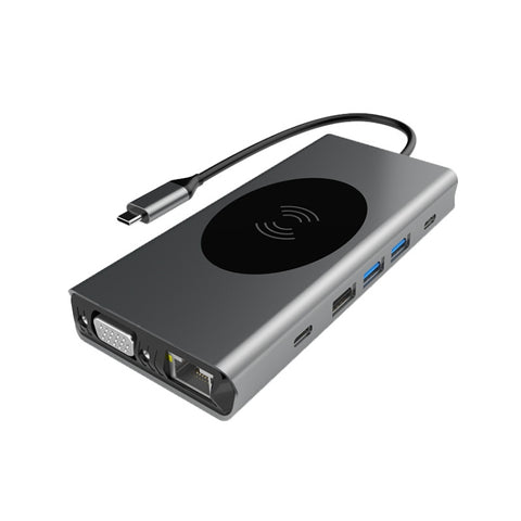 Hub di ricarica wireless per docking station di tipo C 13 in 1 BX13V, BX13V