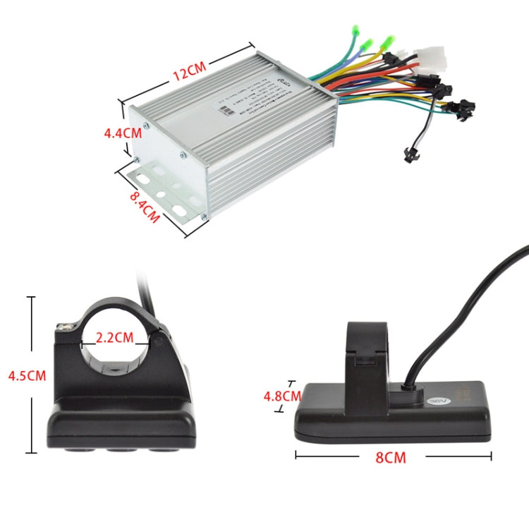 S866 36V-60V 450W-500W Kit misuratore di velocità LCD per controller per veicoli elettrici senza spazzole a 9 tubi