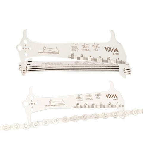 2 pièces VXM 3 en 1 Calibro per catena per bici da strada per mountain bike in acciaio inossidabile, VXM Bike Chain Gauge