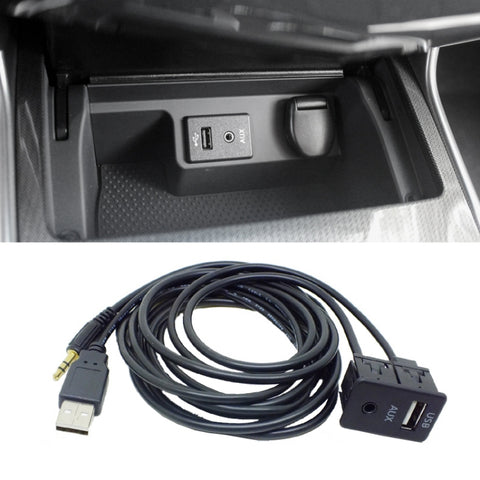 Accessoires pour la modification audio de la pression AUX + USB Modification pour la ligne d'extension automatique USB de 3,5 mm, AUX+USB