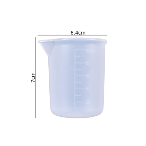 Silicone epossidico in cristallo da 10 pezzi con misurino da 100 ml, 10 PCS 100ml