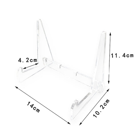 2 PCS Scaffale in acrilico trasparente Espositore per libri Supporto per cornice per riviste, Picture Frame Stand