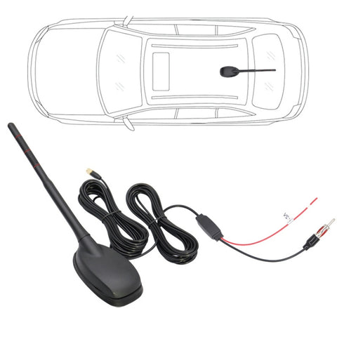 Antenne amplifiée pour autoradio GPS+FM/AM+DAB, GPS+FM/AM+DAB