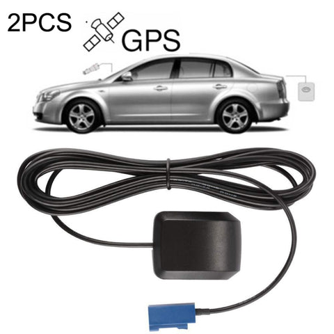 Lot de 2 antennes satellites de navigation GPS pour voiture, amplificateur d'interface SMA/FAKRA-C, base en plastique