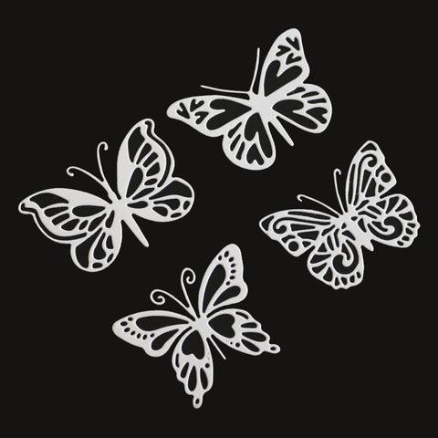 Fustella per goffratura in metallo a quattro farfalle Fustella in acciaio al carbonio fai-da-te, Butterfly Shape