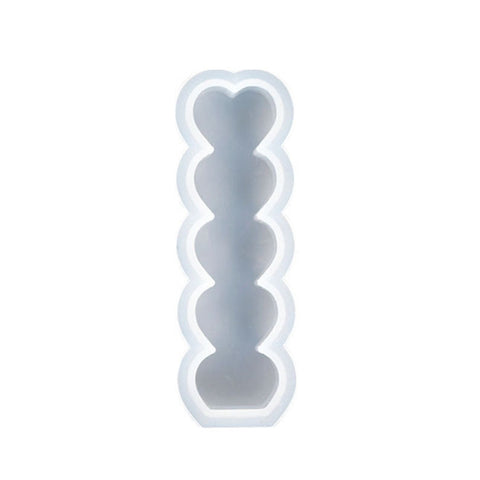 2 pezzi D2111-1 Stampo in silicone per candele a forma di cuore fai-da-te, D2111-1