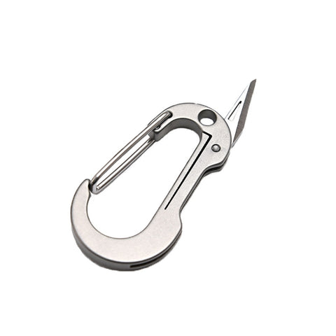 Portachiavi in lega di titanio Coltello piccolo Mini EDC Coltello da disimballaggio portatile, Titanium Alloy Keychain
