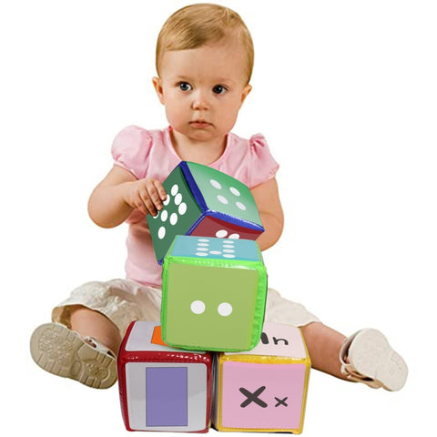 Riconosci la carta dei dadi delle schede grafiche dell'alfabeto a colori, Dice Card