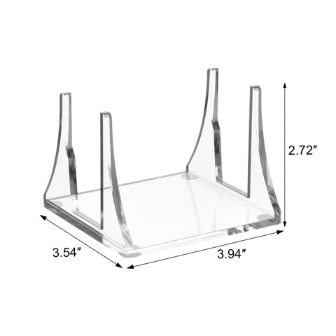 Staffa di archiviazione desktop trasparente in acrilico per Mac Mini 2010-2020, For 2010-2020 Mac Mini
