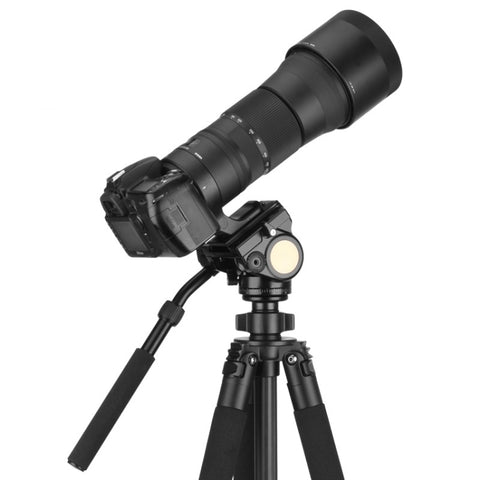 Qing zhuangshi DA IQ90 treppiede per fotocamera reflex riprese con teleobiettivo per uccelli, maniglia per schermo della diga, giunto cardanico, Q90