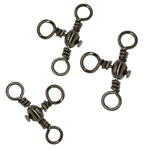 115 Pz/scatola Anello da pesca in acciaio inossidabile girevole a tre point a forma di bottiglia, 115 PCS / Box