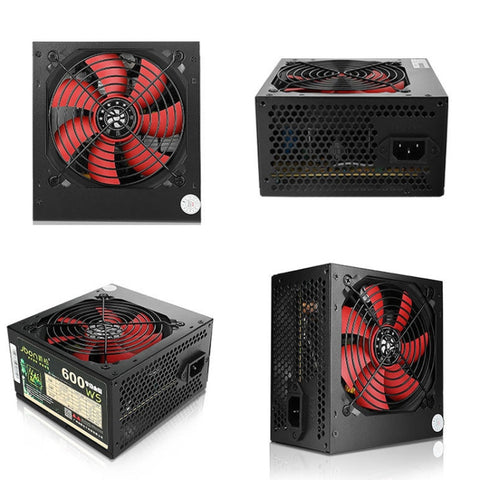 Alimentatore per PC desktop Jbon 600WS da 500 W doppio a 6 pin, 600WS