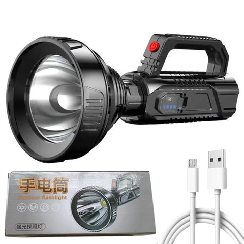 HK788 Potente torcia portatile USB ricaricabile per esterni