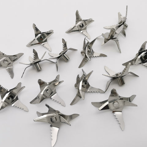 10 PZ CA-AD540 Bicchiere per succo elettrico portatile Lama con denti a sei lame, Six Leaf With Teeth