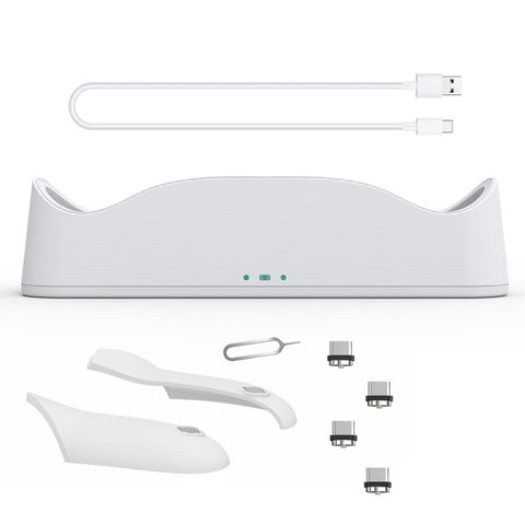 JYS OC003 Per Oculus quest 2 Occhiali VR Grip Caricabatterie con base magnetica, Magnetic Base Charger