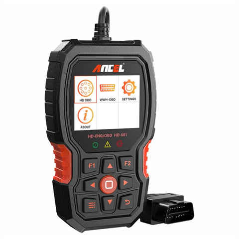 Analyseur de diagnostic pour véhicules lourds ANCEL HD601 Détecteur de moteur diesel 24 V, ANCEL HD601