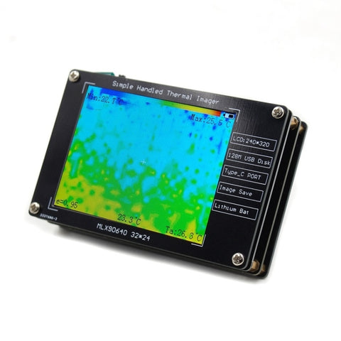 MLX90640 Strumento di ispezione per imaging termico digitale a infrarossi LCD da 2,8 pollici, MLX90640
