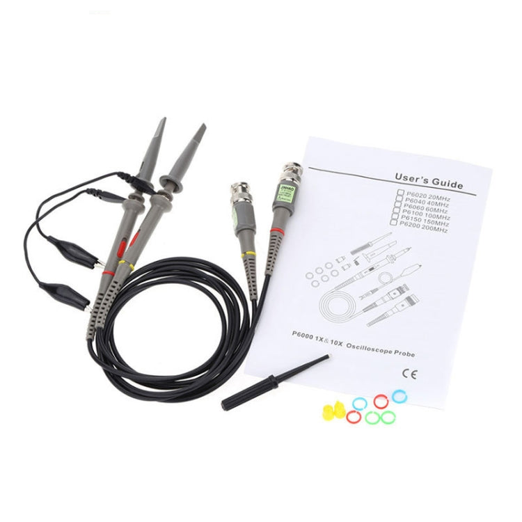 P6100 Oscilloscope Probes - 2pcs DC-100MHz BNC Connectors