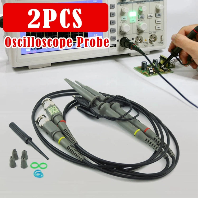 P6100 Oscilloscope Probes - 2pcs DC-100MHz BNC Connectors