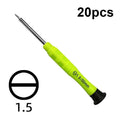 20pcs Mini Screwdriver Anti-Slip Mobile Phone Disassembly Maintenance Tools, 1.5 Phillips, 1.5 Straight, 2.0 Phillips, 2.0 Straight, 1.2 Phillips       ...