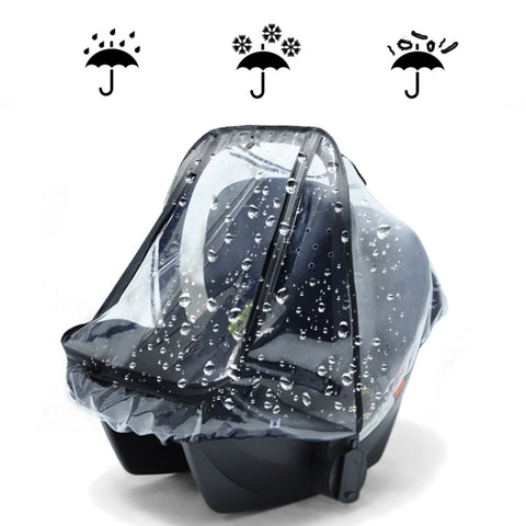 Parapioggia per seggiolino di sicurezza per bambini Parapioggia per passeggino in EVA trasparente, Rain Cover