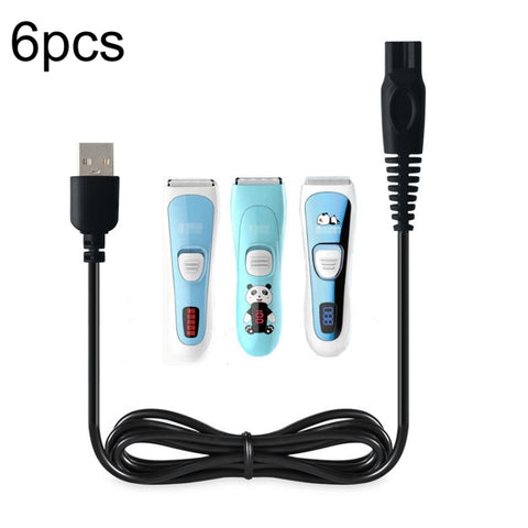 Cavo di ricarica USB 5V per tagliacapelli da 6 pezzi per CHIGO F638 F668 F738, For CHIGO F638 F668 F738